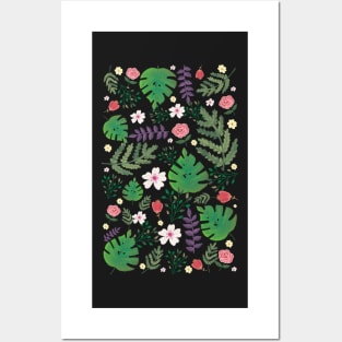 Forset bloom leaves and flowers Posters and Art